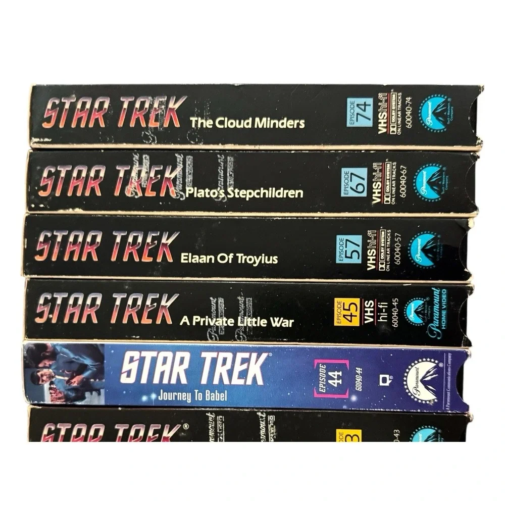 Lot of 11 Star Trek: The Original and Uncut TV Series Episodes VHS Tapes EUC